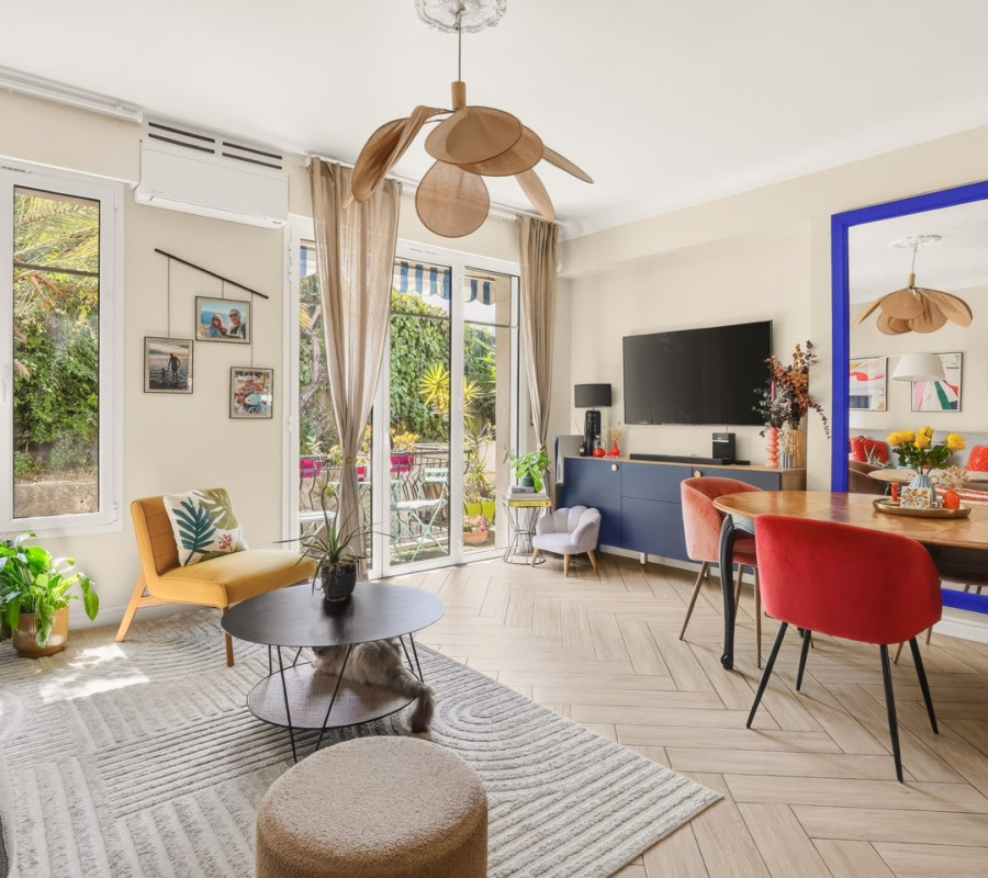 Nice Cimiez - Appartement de 3 pièces rénové dans un esprit contemporain