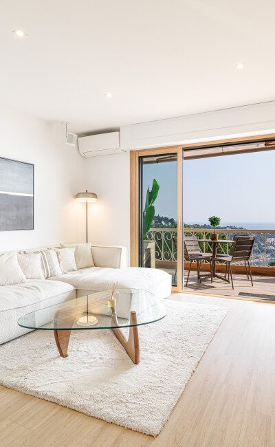 Appartement 3 pièces Villefranche sur Mer vue mer Saint Jean Cap Ferrat