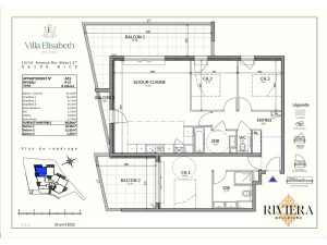 Nice Rimiez – Grand 4 Pièces avec balcons et garages