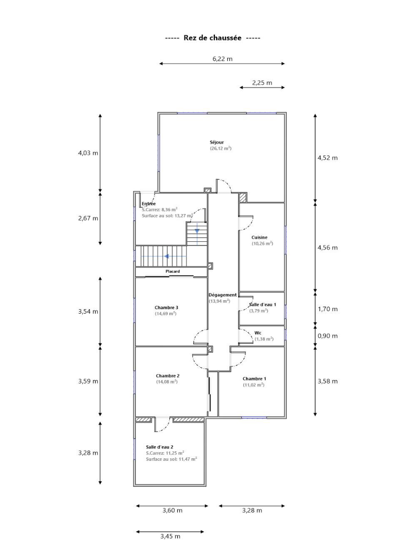 Charmante maison individuelle au cœur du Domaine Amouroux : plan