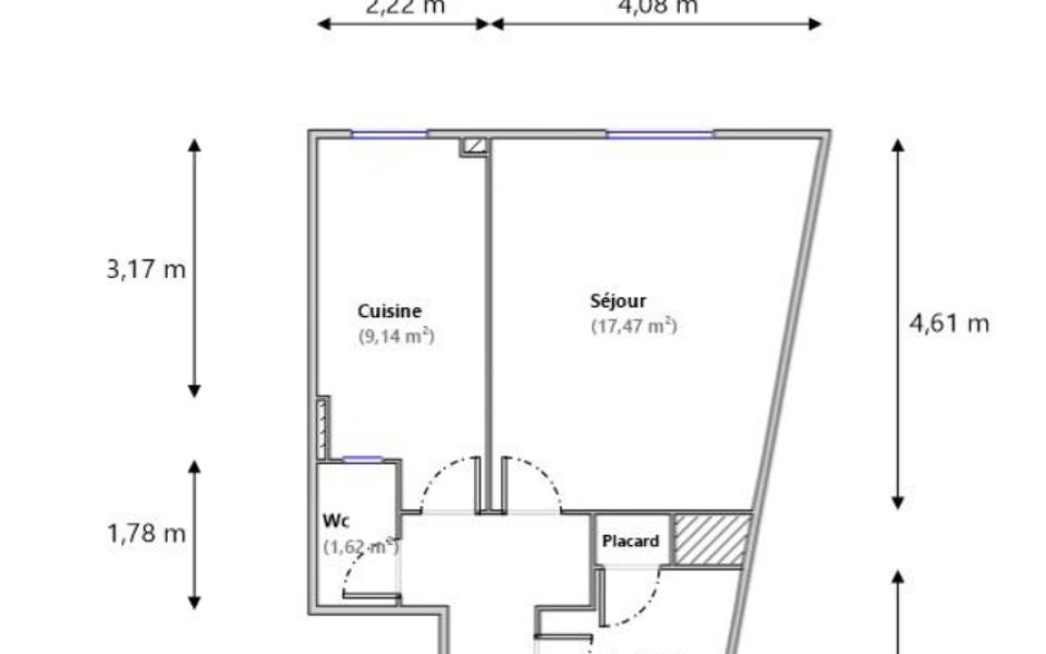 Nice Saint Sylvestre – Quiet Apartment set back from Place Goiran : plan